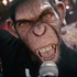 Robbie Williams as an anthropomorphic chimp in 'Better Man'